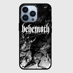 Чехол для iPhone 13 Pro Behemoth black graphite, цвет: 3D-черный