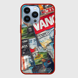 Чехол для iPhone 13 Pro Vanguard collage - ai art patchwork, цвет: 3D-красный