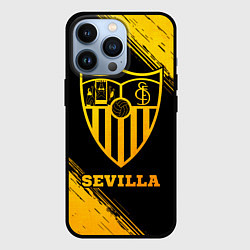 Чехол для iPhone 13 Pro Sevilla - gold gradient, цвет: 3D-черный