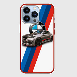 Чехол для iPhone 13 Pro Немецкий кроссовер BMW X6 M, цвет: 3D-красный