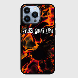 Чехол для iPhone 13 Pro Sex Pistols red lava, цвет: 3D-черный