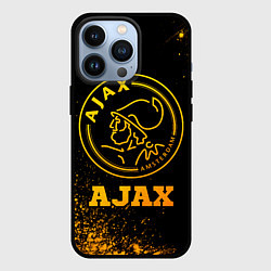 Чехол для iPhone 13 Pro Ajax - gold gradient, цвет: 3D-черный