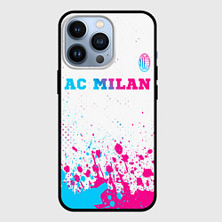 Чехол iPhone 13 Pro AC Milan neon gradient style посередине