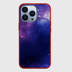 Чехол для iPhone 13 Pro Космическое яркое сияние, цвет: 3D-красный