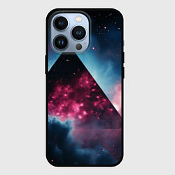 Чехол для iPhone 13 Pro Космическая пирамида, цвет: 3D-черный