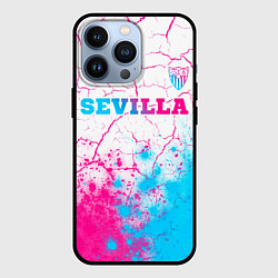 Чехол для iPhone 13 Pro Sevilla neon gradient style посередине, цвет: 3D-черный