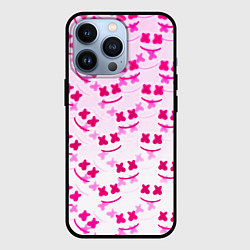 Чехол для iPhone 13 Pro Marshmello pink colors, цвет: 3D-черный