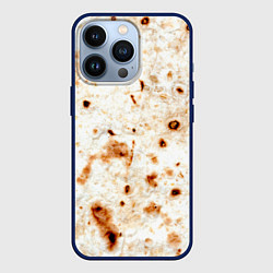 Чехол для iPhone 13 Pro Текстура светлого лаваша, цвет: 3D-тёмно-синий