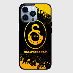 Чехол для iPhone 13 Pro Galatasaray - gold gradient, цвет: 3D-черный