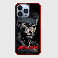 Чехол для iPhone 13 Pro Metal gear Venom Snake, цвет: 3D-красный