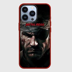 Чехол для iPhone 13 Pro Metal gear Venom Snake, цвет: 3D-красный
