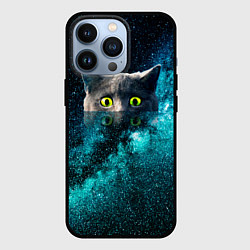 Чехол iPhone 13 Pro Космос и кот