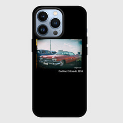 Чехол для iPhone 13 Pro Ретро автомобиль Cadillac Eldorado 1959 года, цвет: 3D-черный
