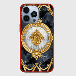 Чехол для iPhone 13 Pro Классические узоры лакшери текстура, цвет: 3D-красный