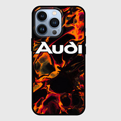Чехол для iPhone 13 Pro Audi red lava, цвет: 3D-черный