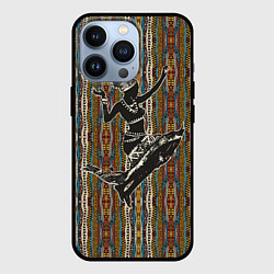 Чехол для iPhone 13 Pro Девушка африканка в танце, цвет: 3D-черный