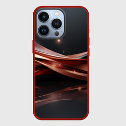 Чехол для iPhone 13 Pro Блестящая изящная геометрия, цвет: 3D-красный