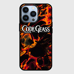 Чехол для iPhone 13 Pro Code Geass red lava, цвет: 3D-черный