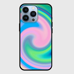 Чехол для iPhone 13 Pro Абстракция спиральная, цвет: 3D-черный