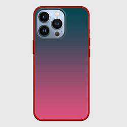 Чехол для iPhone 13 Pro Абстрактный градиент, цвет: 3D-красный