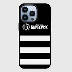 Чехол для iPhone 13 Pro Rainbow six geometry line, цвет: 3D-черный