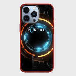 Чехол для iPhone 13 Pro Portal логотип игры, цвет: 3D-красный