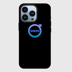 Чехол для iPhone 13 Pro Volvo neon logo, цвет: 3D-черный