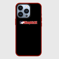 Чехол для iPhone 13 Pro Limp Bizkit logo rock, цвет: 3D-красный