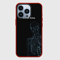 Чехол для iPhone 13 Pro Broken bones, цвет: 3D-красный