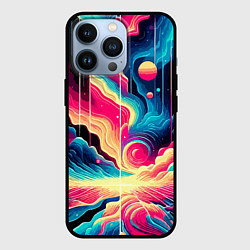 Чехол для iPhone 13 Pro Neon space fantasy - ai art, цвет: 3D-черный