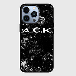 Чехол для iPhone 13 Pro AEK Athens black ice, цвет: 3D-черный