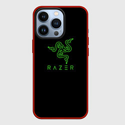 Чехол для iPhone 13 Pro Razer logo brend, цвет: 3D-красный