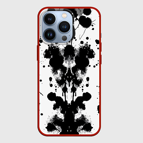 Чехол iPhone 13 Pro The psychedelic Rorschach test - ai art / 3D-Красный – фото 1