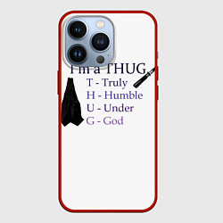 Чехол для iPhone 13 Pro Im a thug, цвет: 3D-красный