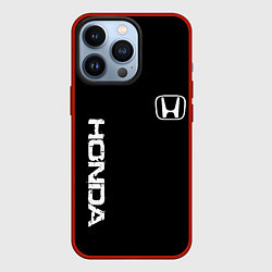 Чехол для iPhone 13 Pro Honda white logo auto, цвет: 3D-красный