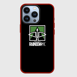 Чехол для iPhone 13 Pro Rainbow six action games, цвет: 3D-красный