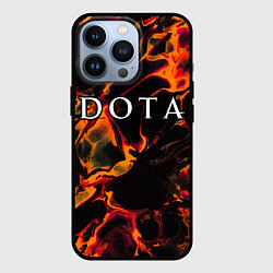 Чехол для iPhone 13 Pro Dota red lava, цвет: 3D-черный