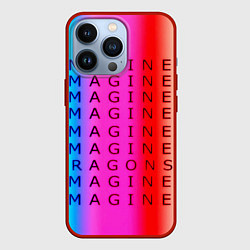 Чехол для iPhone 13 Pro Imagine Dragons neon rock, цвет: 3D-красный