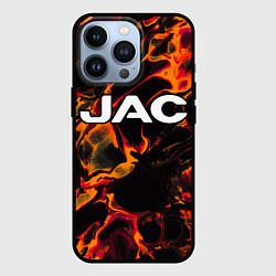 Чехол для iPhone 13 Pro JAC red lava, цвет: 3D-черный