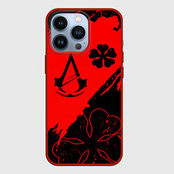 Чехол для iPhone 13 Pro Assassins Creed logo clewer, цвет: 3D-красный