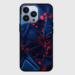 Чехол для iPhone 13 Pro Абстрактные треугольные элементы, цвет: 3D-черный