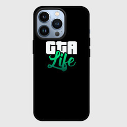 Чехол для iPhone 13 Pro GTA life logo, цвет: 3D-черный