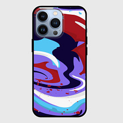 Чехол для iPhone 13 Pro Клякса абстракция, цвет: 3D-черный