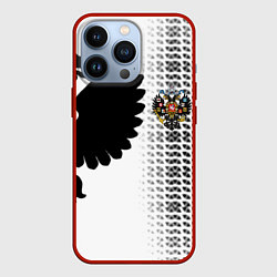Чехол для iPhone 13 Pro Россия имперский герб, цвет: 3D-красный