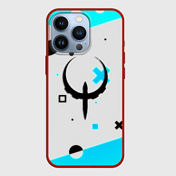 Чехол для iPhone 13 Pro Quake game pattern, цвет: 3D-красный