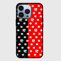 Чехол для iPhone 13 Pro Roblox glitch pattern, цвет: 3D-черный