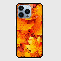 Чехол для iPhone 13 Pro Осень - клиновые листья, цвет: 3D-черный