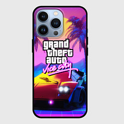 Чехол для iPhone 13 Pro Vice city retro wave Lambo, цвет: 3D-черный