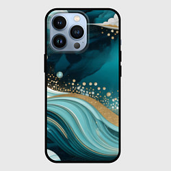 Чехол для iPhone 13 Pro Бирюзовый подводный мир, цвет: 3D-черный