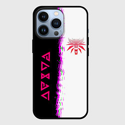 Чехол для iPhone 13 Pro The Witcher logo краски, цвет: 3D-черный